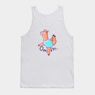 Cute Llama Yoga Om Tank Top